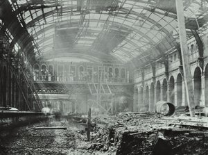 Kings Cross Station: bouwwerkzaamheden in uitvoering, 1862 door English Photographer