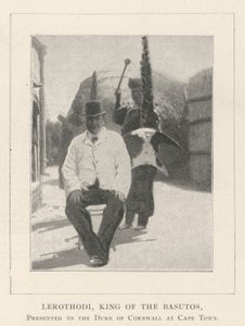 Lerothodi, Koning van de Basutos, voorgesteld aan de Hertog van Cornwall in Kaapstad