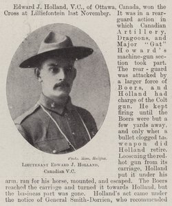 Luitenant Edward J Holland, Canadese VC door English Photographer