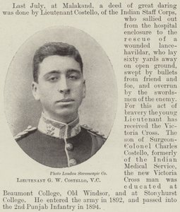 Luitenant G W Costello, VC door English Photographer