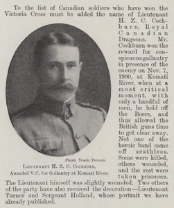 Luitenant H Z C Cockburn, bekroond met VC voor Dapperheid bij de Komati Rivier door English Photographer
