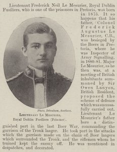 Luitenant Le Mesurier, Royal Dublin Fusiliers (Gevangene) door English Photographer