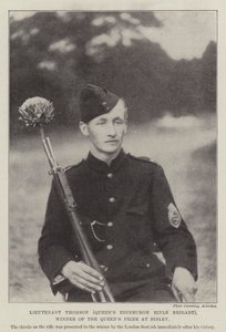 Luitenant Thomson (Queens Edinburgh Rifle Brigade), winnaar van de Queens Prize in Bisley