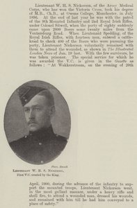 Luitenant W H S Nickerson, eerste VC gecreëerd door de koning door English Photographer