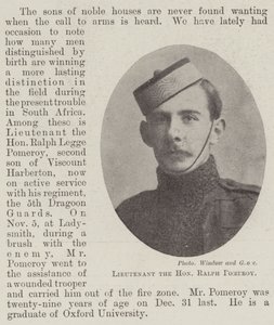 Luitenant de Eerwaarde Ralph Pomeroy door English Photographer