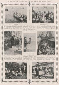 Leven aan Boord van een Opleidingsschip, de Vorming van Britse Zeelieden door English Photographer