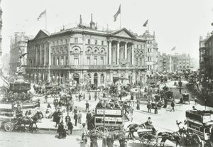 London Pavilion, Piccadilly Circus, Westminster: oostwaarts, 1895