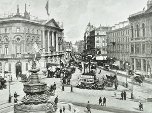 London Pavilion, Piccadilly Circus, Westminster: oostwaarts, 1896