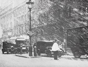 Londen in de sneeuw