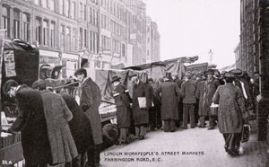 Straatmarkten van Londense arbeiders door English Photographer