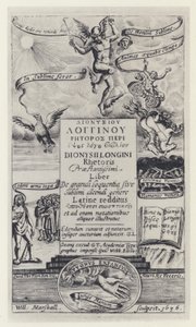 Longinus, G T voor G Webb, Oxford 1636 (zw/w foto) door English Photographer
