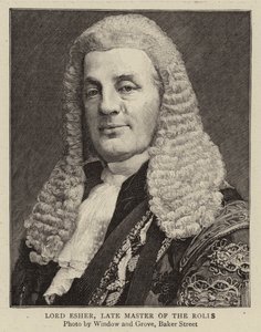 Lord Esher, voormalig Master of the Rolls