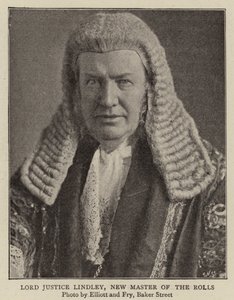 Lord Justice Lindley, nieuwe Master of the Rolls door English Photographer