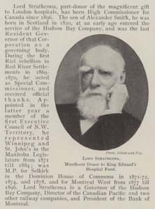 Lord Strathcona, Gulle Donateur aan het King Edwards Hospital Fund door English Photographer