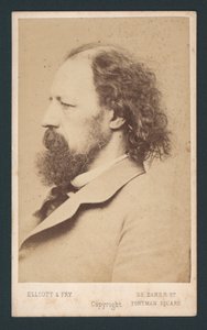 Lord Tennyson, visitekaartje door English Photographer