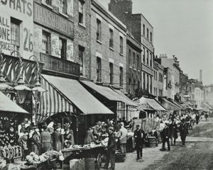 Lower Marsh: kijkend naar het oosten, 1896 door English Photographer