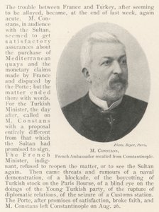 M Constans, Franse Ambassadeur teruggeroepen uit Constantinopel door English Photographer