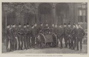 Machinegeweerafdeling van de 22e Middlesex Rifle Volunteers door English Photographer