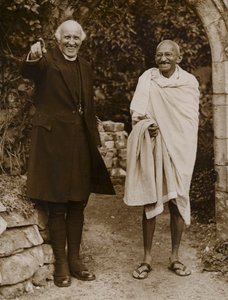 Mahatma Gandhi, Indiase leider van de onafhankelijkheidsbeweging van de Britse overheersing door English Photographer