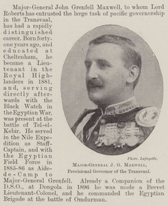 Generaal-majoor J G Maxwell, voorlopig gouverneur van de Transvaal door English Photographer