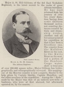 Majoor A St H Gibbons, de Afrikaanse ontdekkingsreiziger door English Photographer