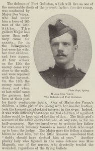Majoor Des Voeux, de verdediger van Fort Gulistan door English Photographer