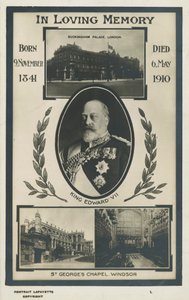 Herdenkingskaart voor Koning Edward VII