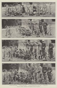 Militair Fietsen, Formatie voor het Weerstaan van een Cavalerieaanval door English Photographer