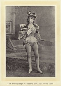 Miss Clara Webber in Red Riding Hood, Gaiety Theatre, Dublin door English Photographer