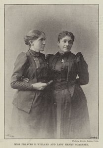 Miss Frances E Willard en Lady Henry Somerset door English Photographer