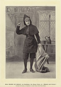 Miss Marie Du Bedat, als Sandman, de Slaapfee, in Hans en Grietje