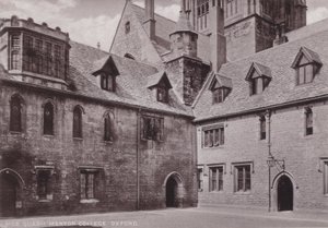 Mob Binnenplaats Merton College, Oxford door English Photographer