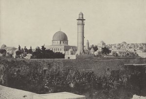 Omar-moskee en Joodse Wijk, waar Christus de geldwisselaars uit de tempel verdreef door English Photographer