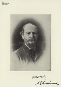 Mr Algernon C Swinburne door English Photographer