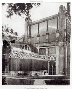 Huis van Mr. Alma Tadema, Noordzijde, 34 Grove End Road, Londen, 1889 door English Photographer