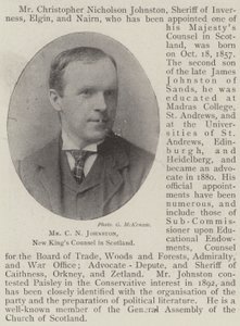 Mr C N Johnston, Nieuwe Koningsraad in Schotland door English Photographer
