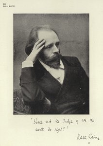 Mr Hall Caine door English Photographer