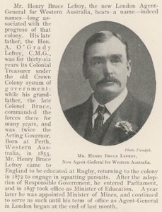 Mr Henry Bruce Lefroy, Nieuwe Agent-Generaal voor West-Australië door English Photographer