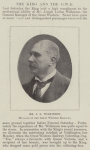Mr J L Wilkinson, Manager van de Great Western Railway door English Photographer