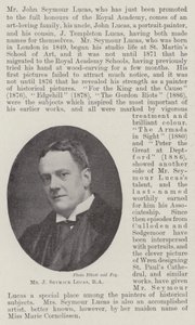 Mr J Seymour Lucas, RA door English Photographer