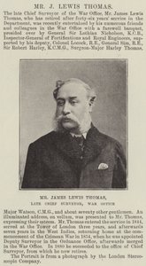 De heer James Lewis Thomas, voormalig hoofdinspecteur, Ministerie van Oorlog