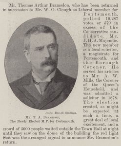 Mr. T A Bramsdon, de nieuw gekozen parlementslid voor Portsmouth door English Photographer