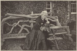 Mevrouw Gladstone in de tuin van Blackcraig Kasteel door English Photographer