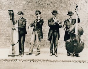 Muzikanten in Greenwich in 1884