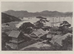 Nagasaki, dat de Japanse regering de Verenigde Staten heeft toegestaan te gebruiken als militaire basis door English Photographer