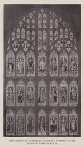 Nieuw Raam in Canterbury Kathedraal, onthuld door de Prins van Wales op 29 Mei