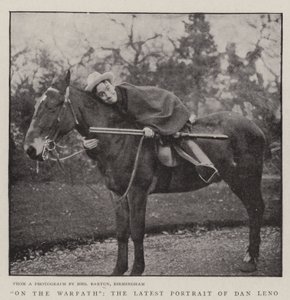 Op het Oorlogspad, het Laatste Portret van Dan Leno door English Photographer