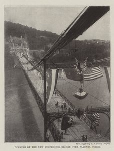 Opening van de Nieuwe Hangbrug over de Niagara Gorge door English Photographer