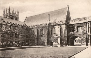 Oxford, Merton College, Binnenplaats door English Photographer