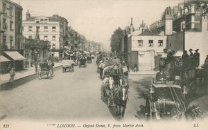 Oxford Street, oost vanaf Marble Arch door English Photographer